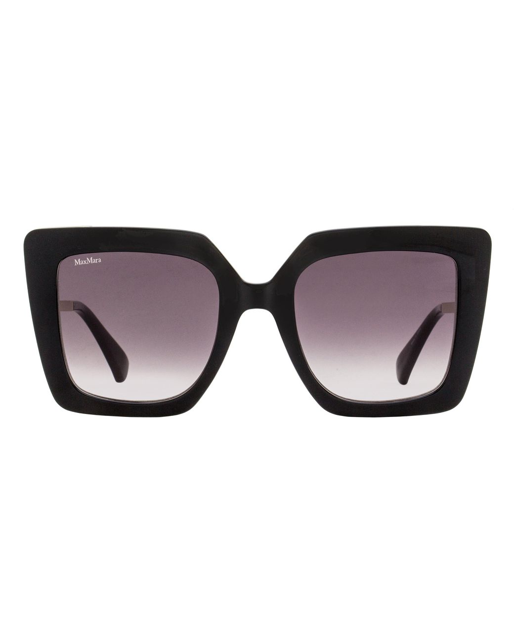 Max Mara Black Design4 Sunglasses Mm0051 01B- 52Mm Plastic (Injected)/Metal