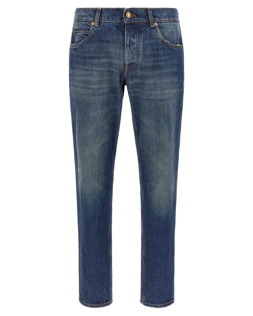 Dolce & Gabbana Blue Dolce & Gabbana Straight-Leg Jeans for men