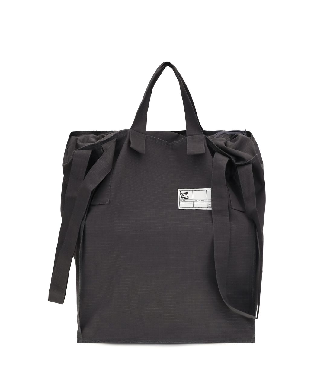 GR10K Black Replicated Tote Bag Polyester for men