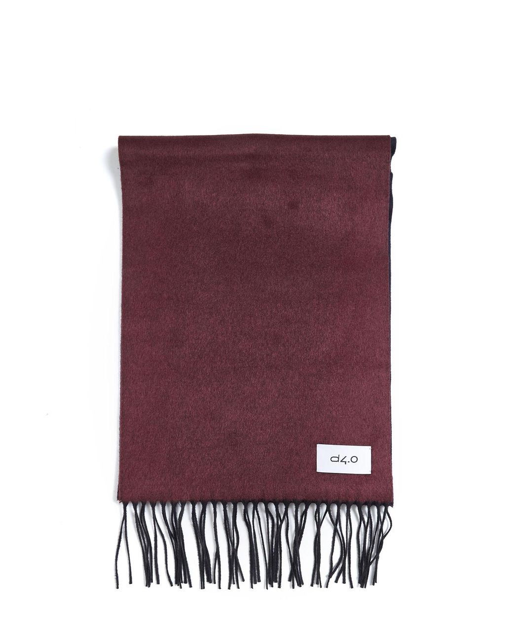 D 40 Purple Burgundy And Scarf With Fringes for men