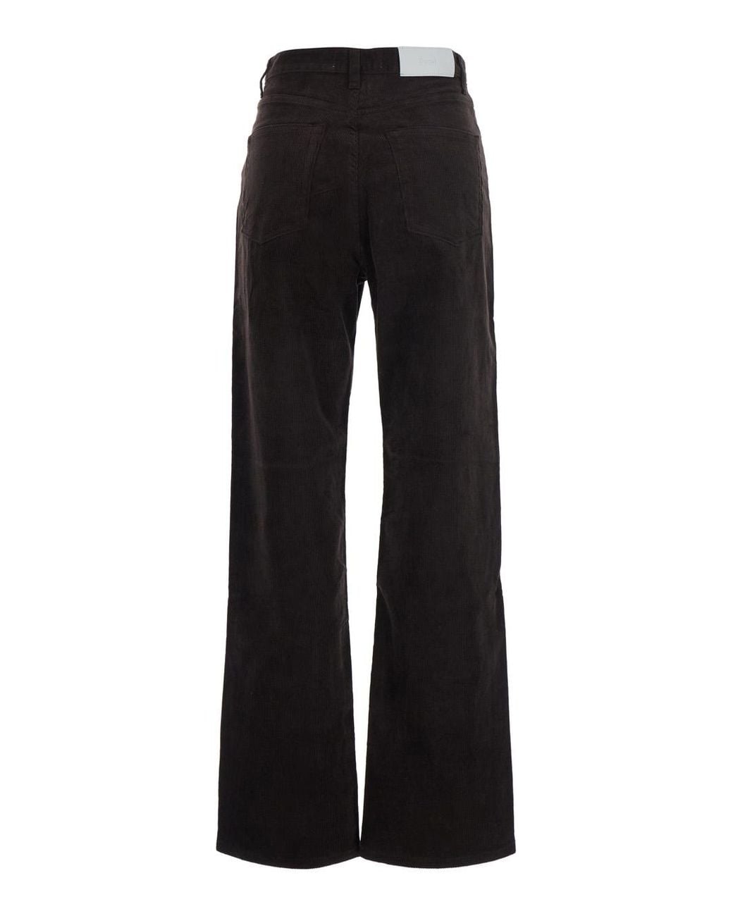 DUNST Black Straight Corduroy Jeans Essential Cotton Trousers