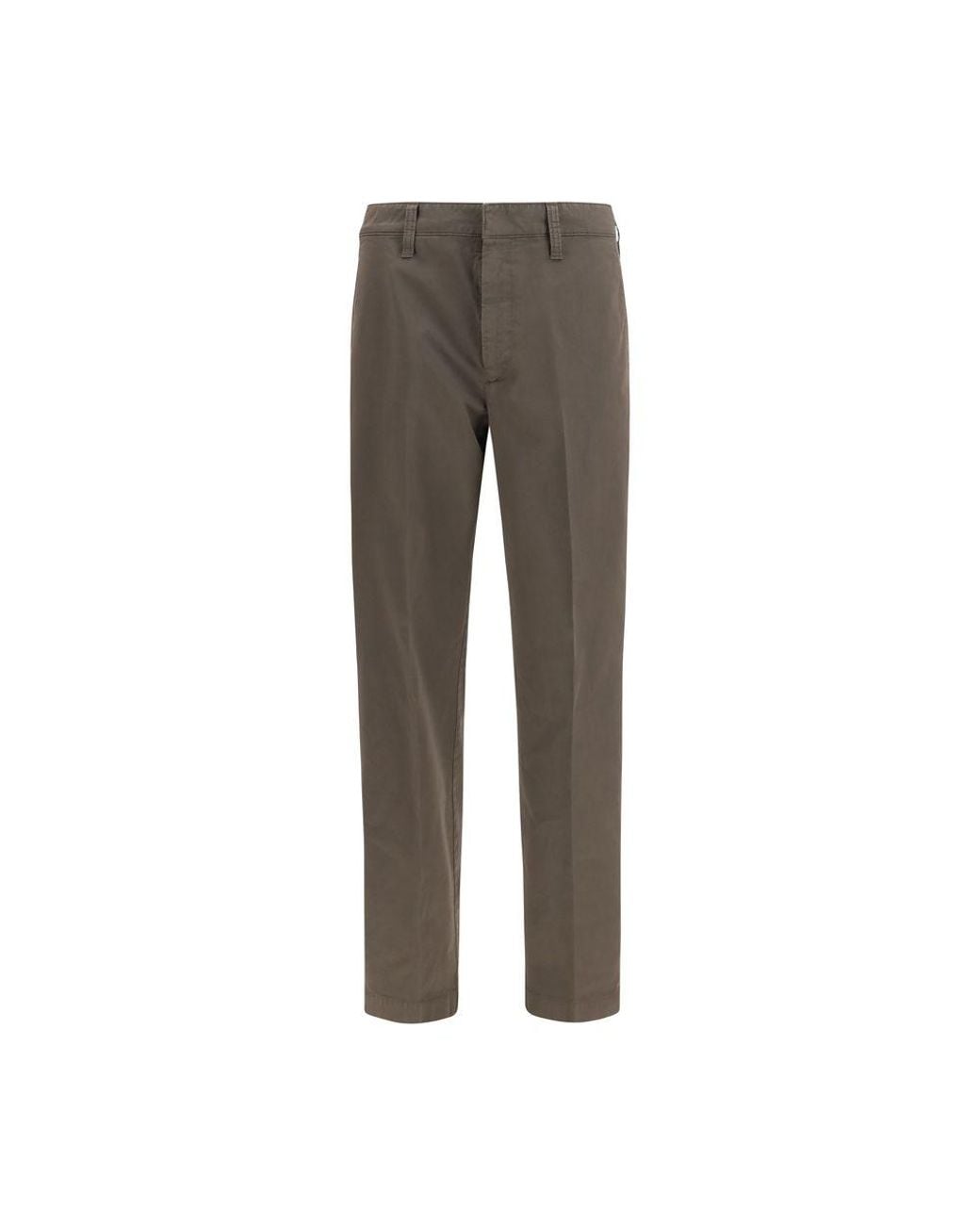 Prada Gray Cotton Cargo Pants for men