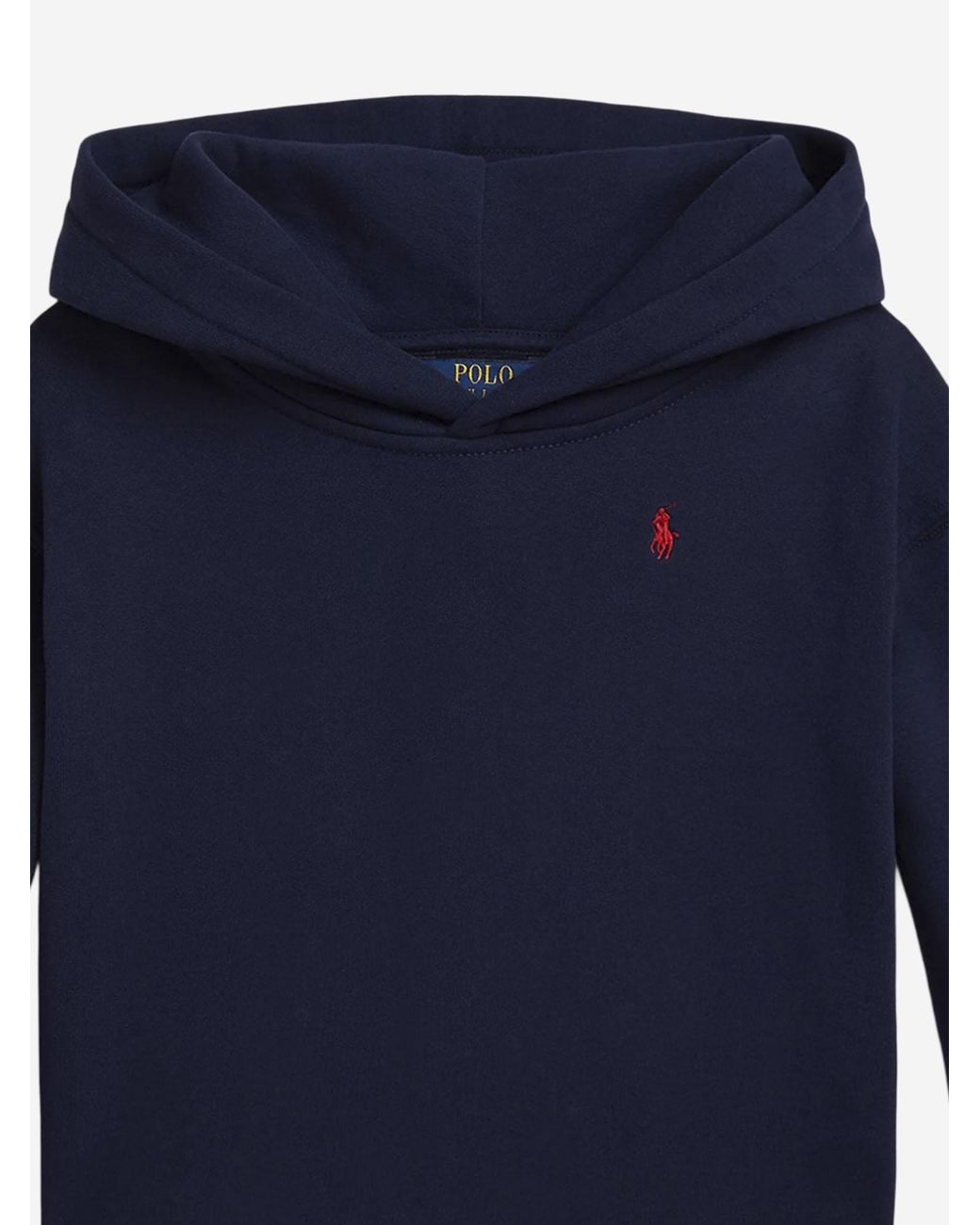 Polo Ralph Lauren Blue Cotton-Blend Hooded Sweatshirt With Logo Hoods & Sweatshirts for men