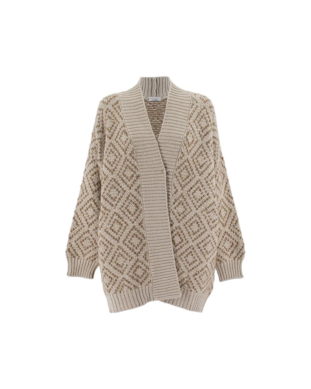 Brunello Cucinelli Natural Wool Cardigan