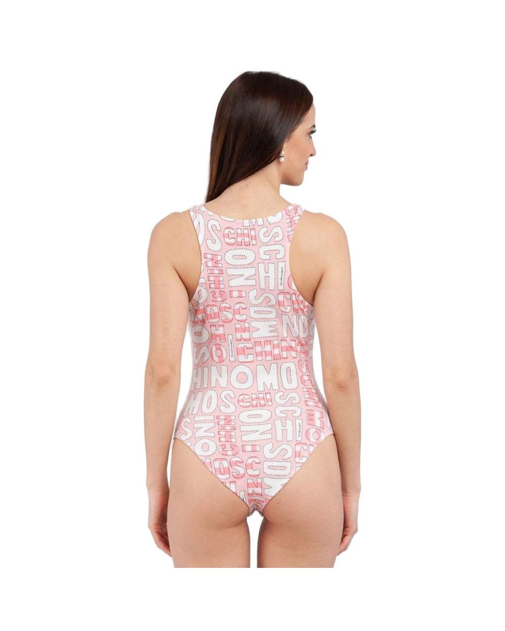 Moschino Purple Moschino Logo-Print Cotton Bodysuit