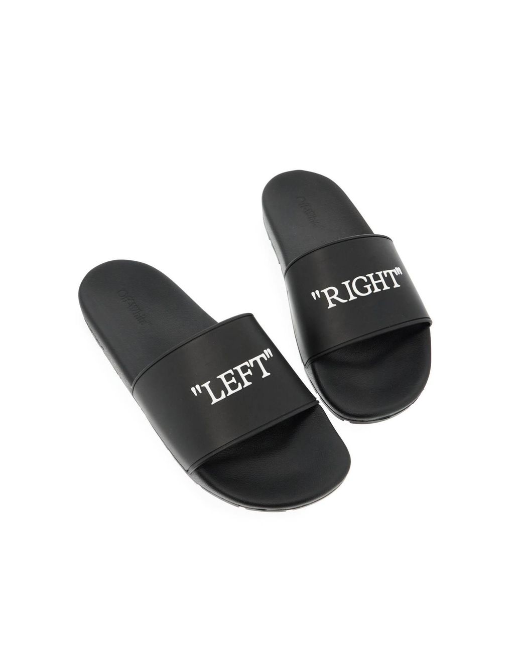 Off-White c/o Virgil Abloh Rubber Slides For Left And Right  display picture 3