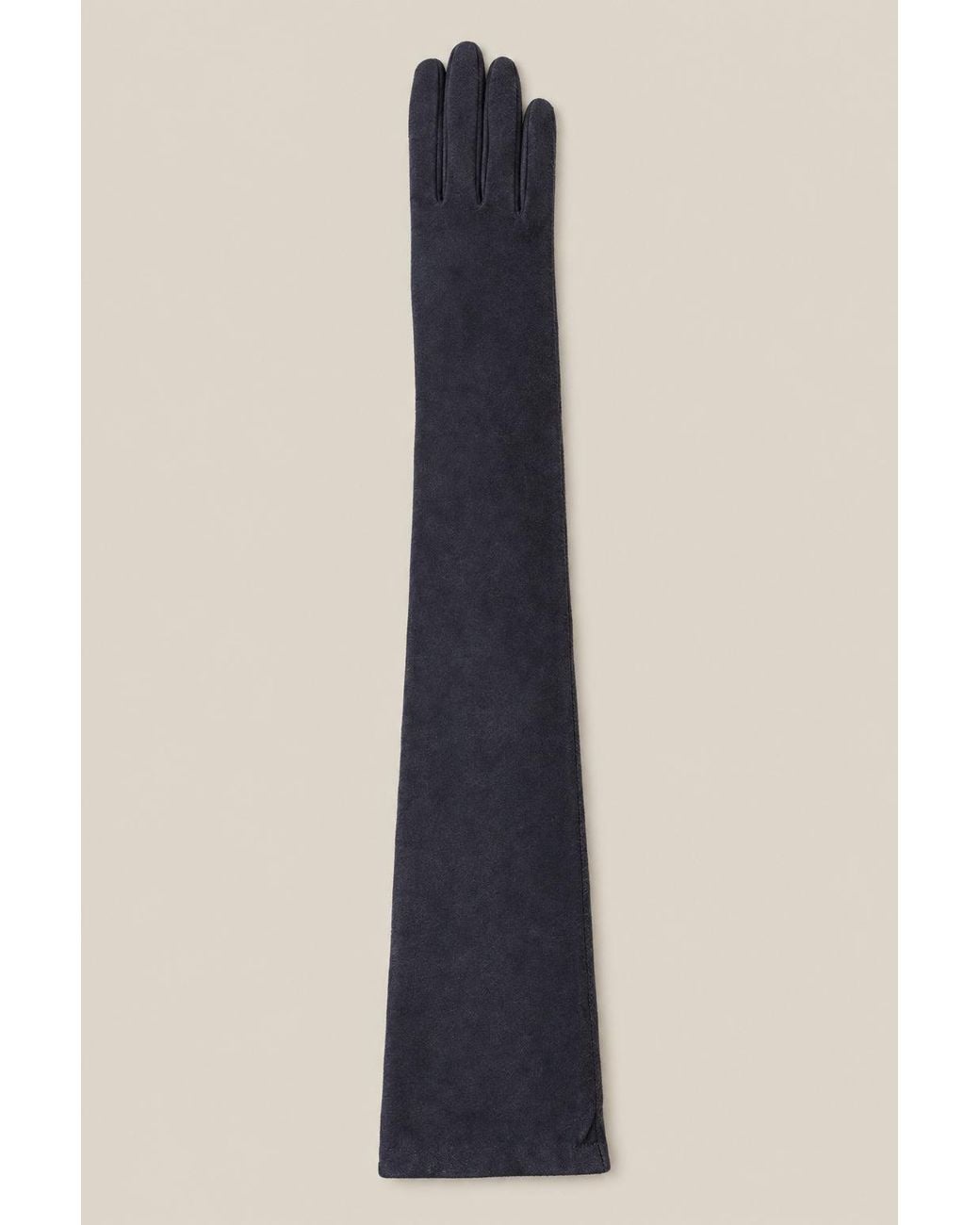Brunello Cucinelli Blue Night Sky Long Leather Gloves