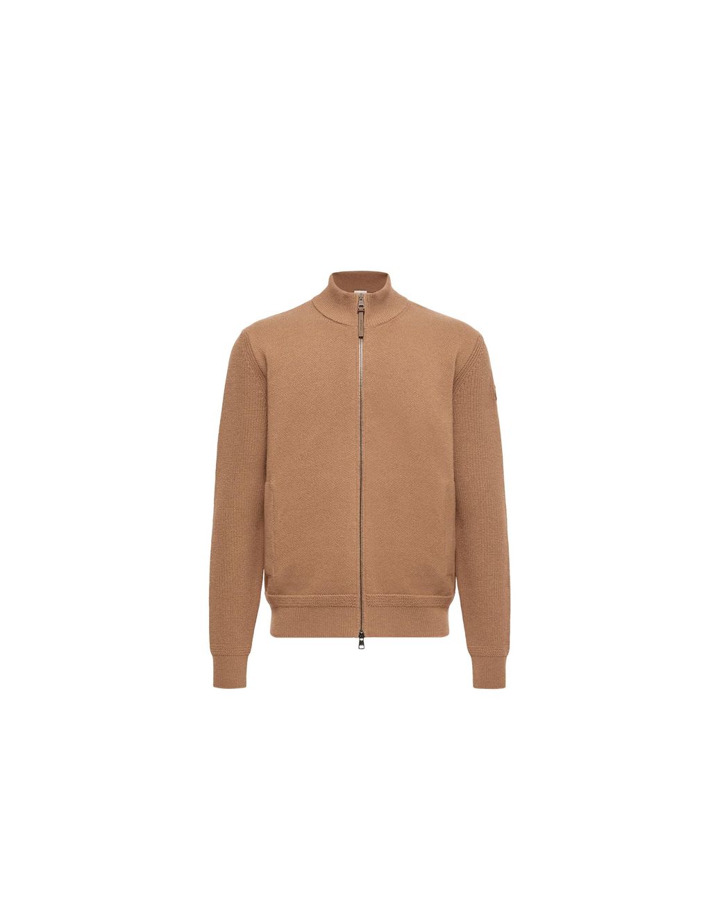 Moncler Brown Moncler Wool & Cashmere Zip-Up Cardigan for men