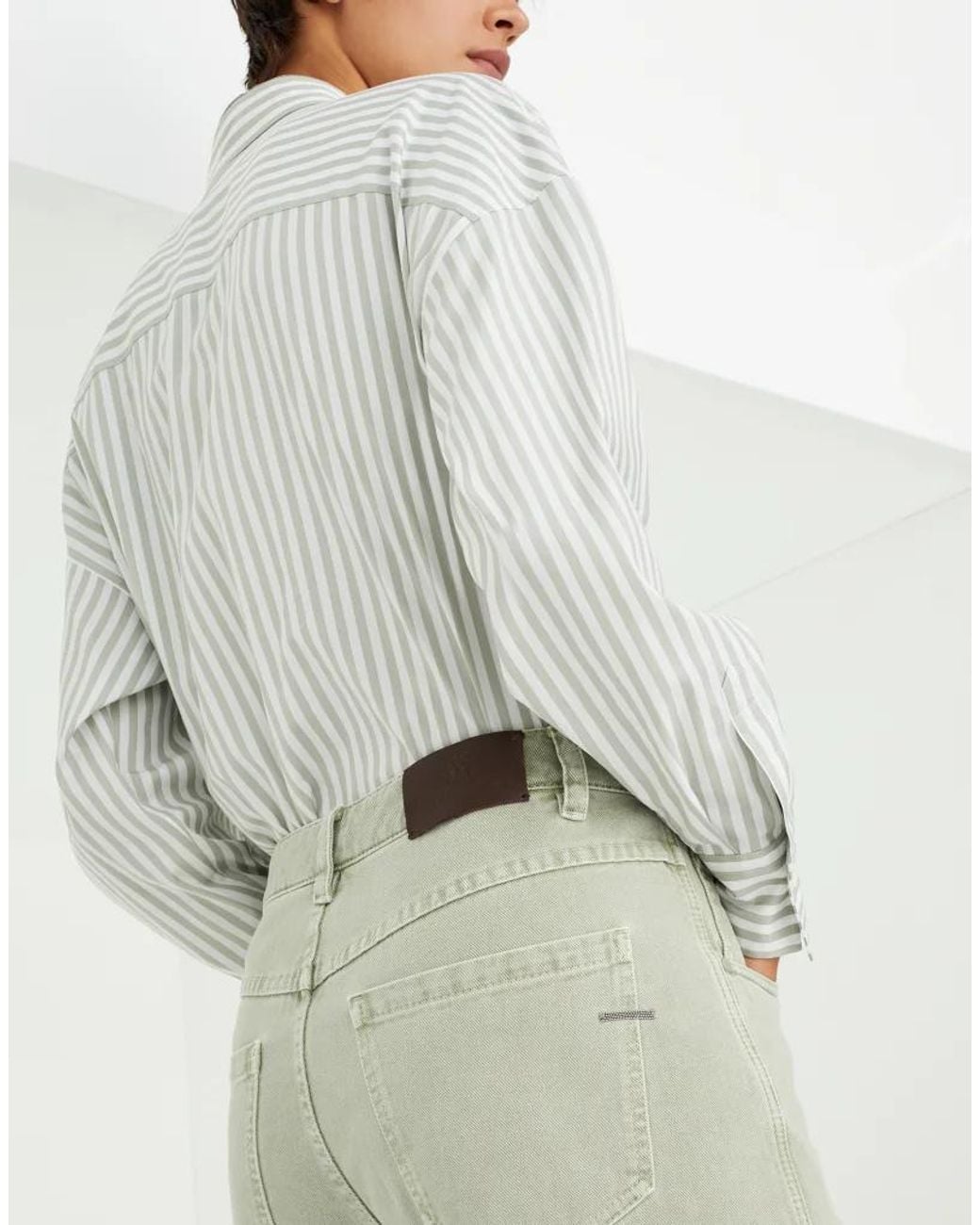 Brunello Cucinelli Natural Light Tailored Trousers