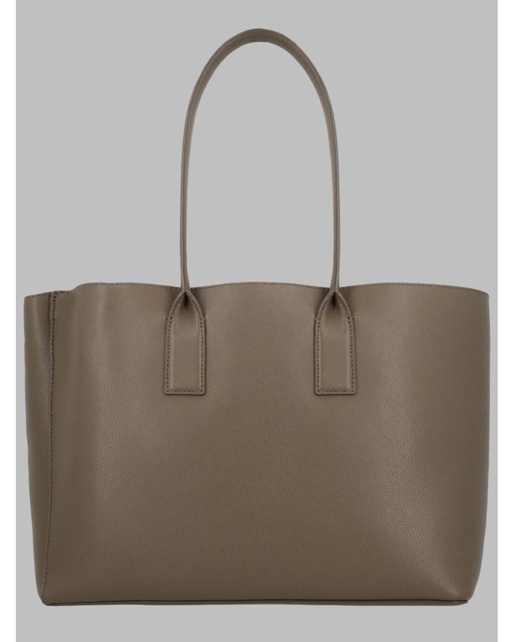 Marc Jacobs Gray The Pop J Marc Work Leather Tote