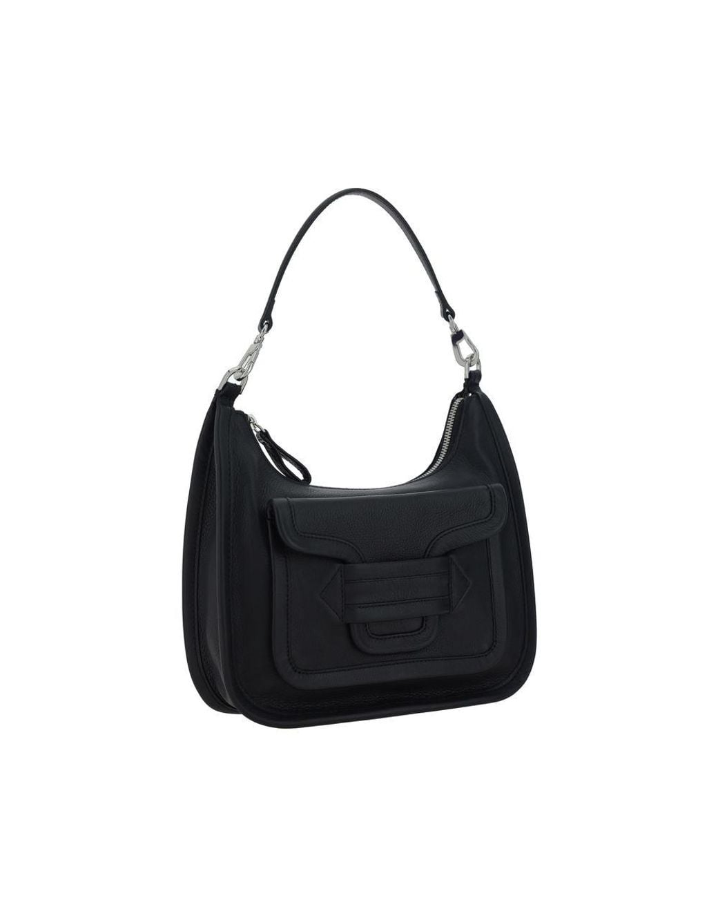 Pierre Hardy Black Calf Leather Bos Taurus Shoulder Bag