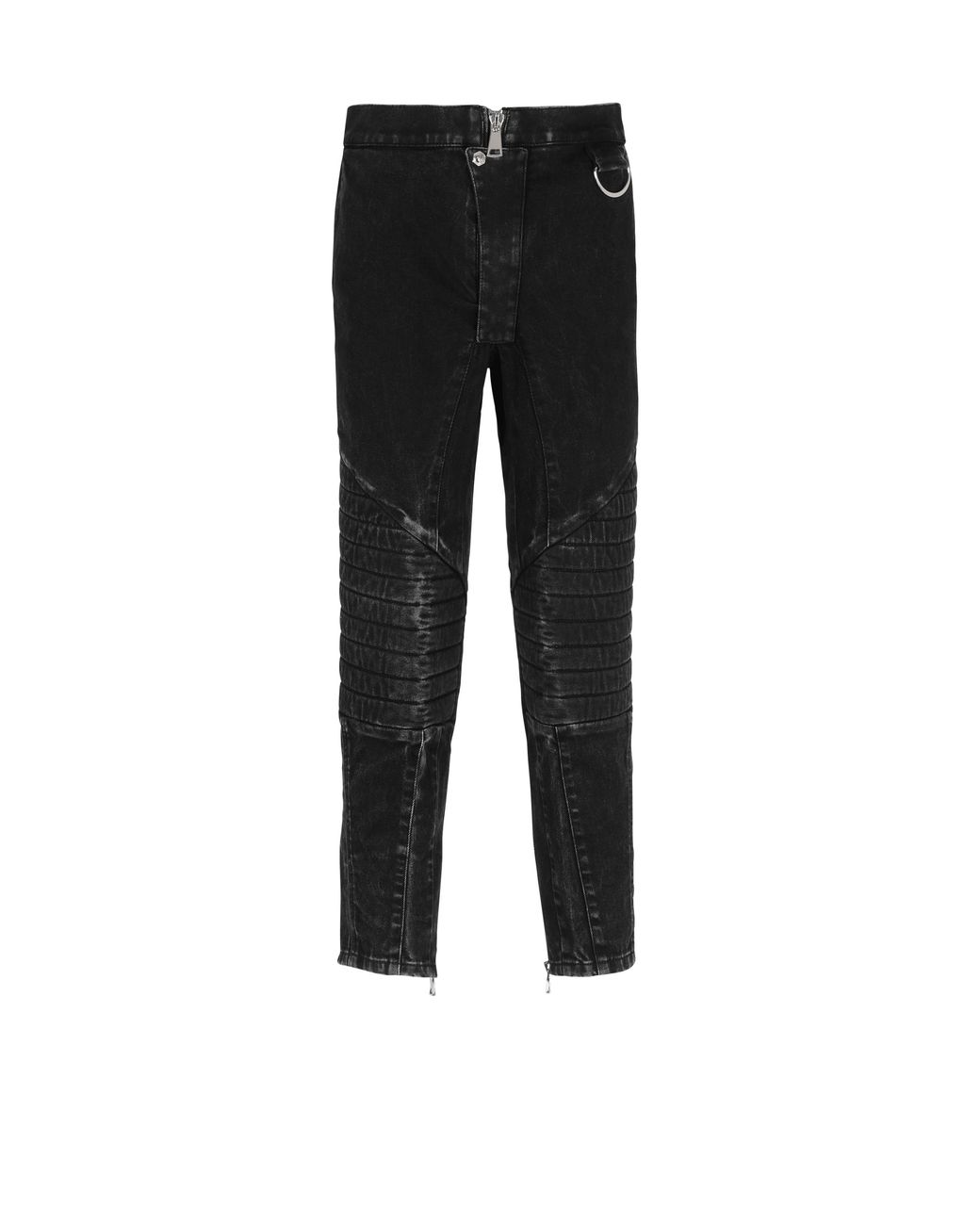 Balmain Black Acid Wash Denim Pants for men