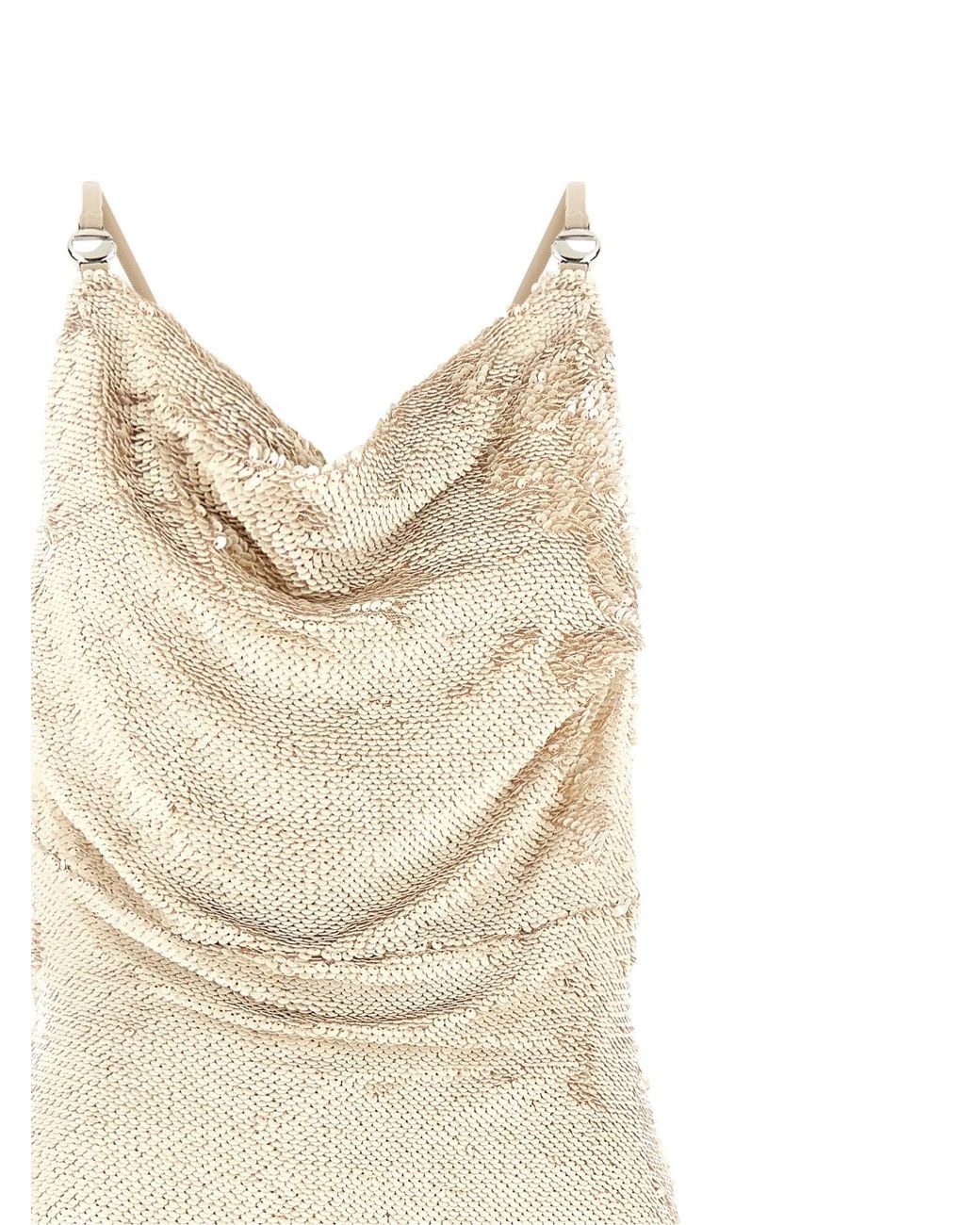 Coperni White Sequin Dress