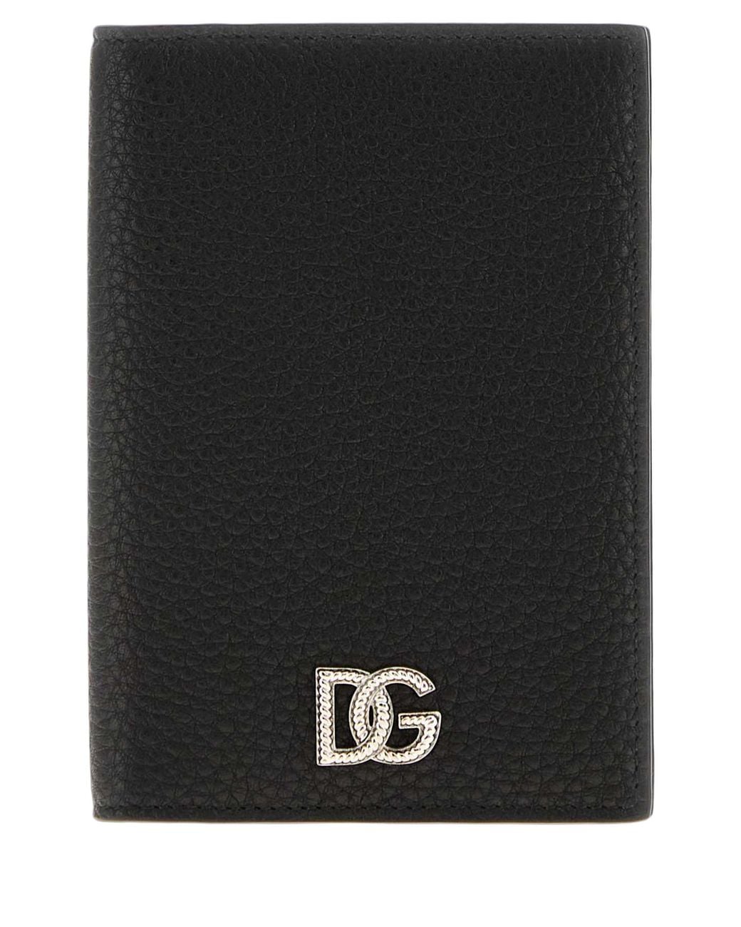 Dolce & Gabbana Black Dolce & Gabbana Leather Wallet for men