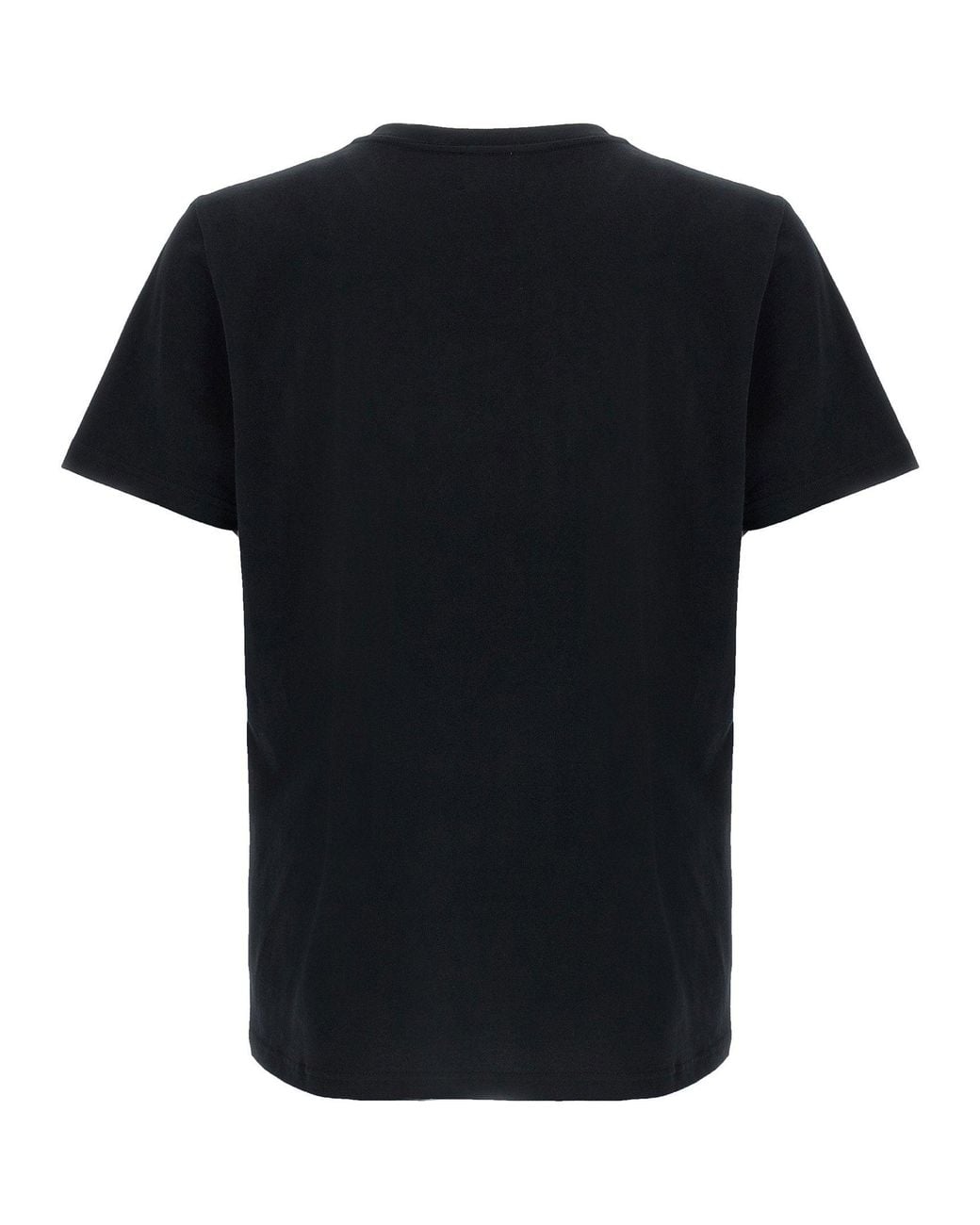 Isabel Marant Black Logo-Flocked Cotton T-Shirt