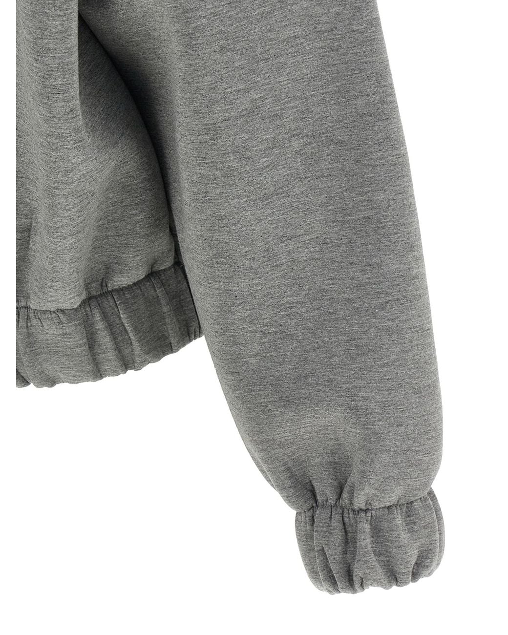 GIUSEPPE DI MORABITO Gray Removable Flower Application Sweatshirt