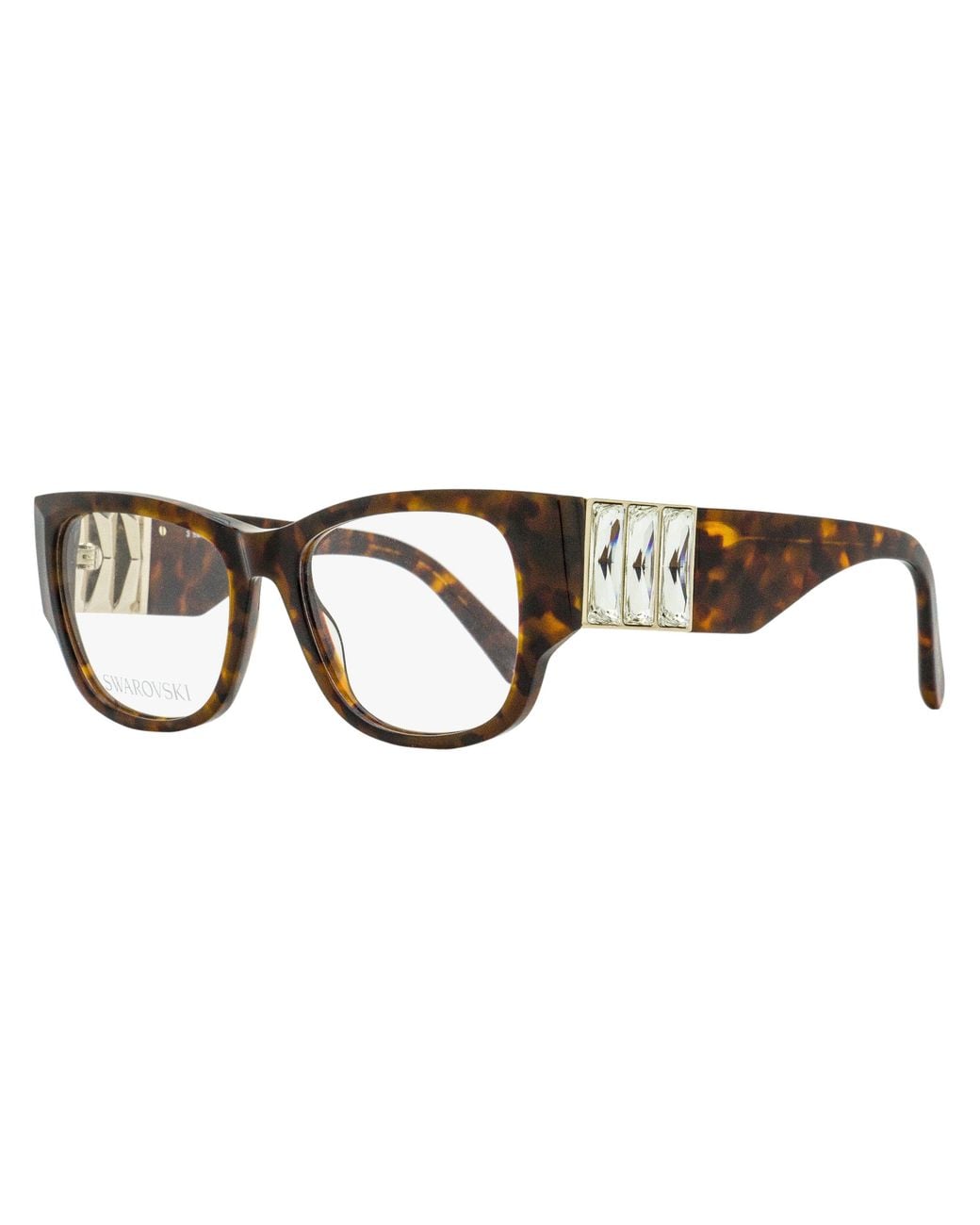 Swarovski Black Baguette Crystal Eyeglasses Sk5473 052 54Mm Plastic (Acetate)