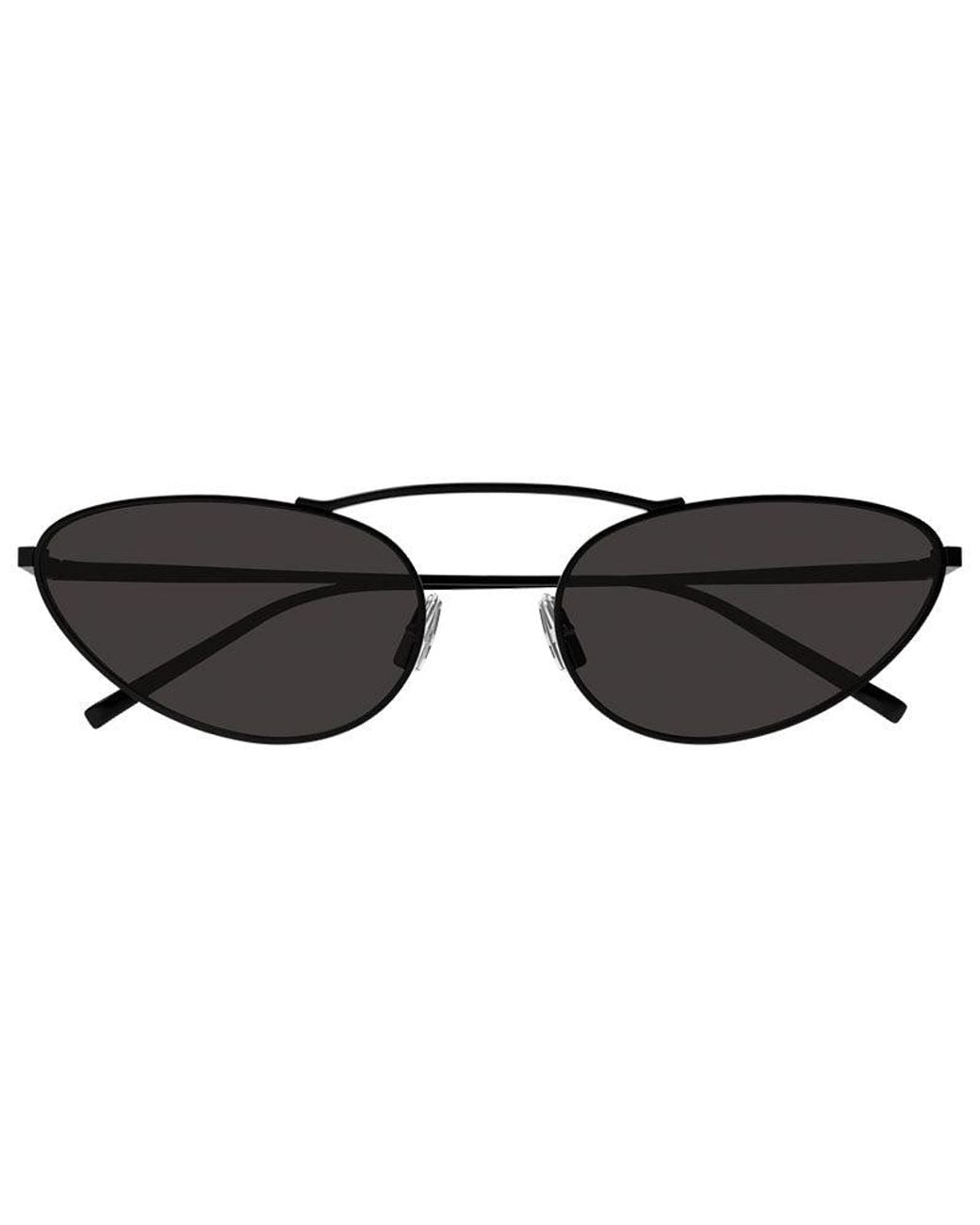 Saint Laurent Black Sunglasses Cat Eye Full Rim, Frame And Lens Sl538001