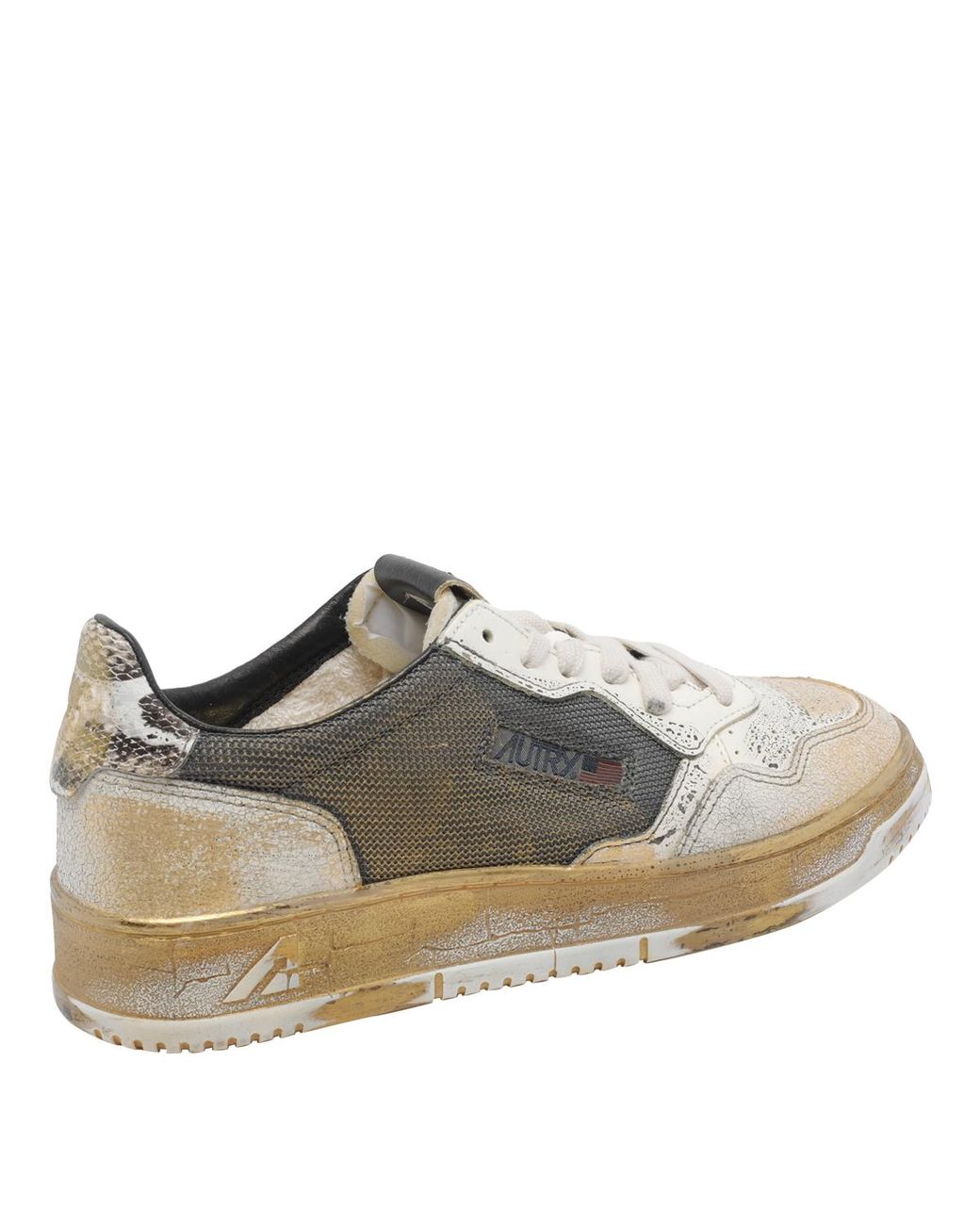 Autry White Sneakers Leather/Fabric Rubber Sole for men