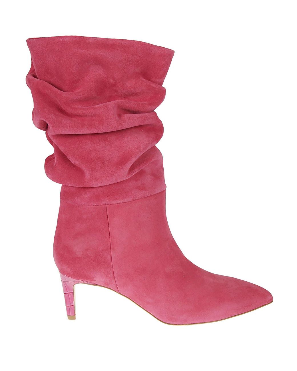 Pink slouchy boots sale