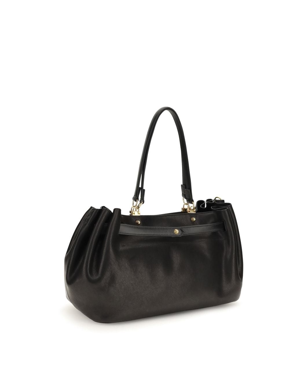 Balenciaga Black Medium Bel Air Tote Shoulder Bag Calf Suede