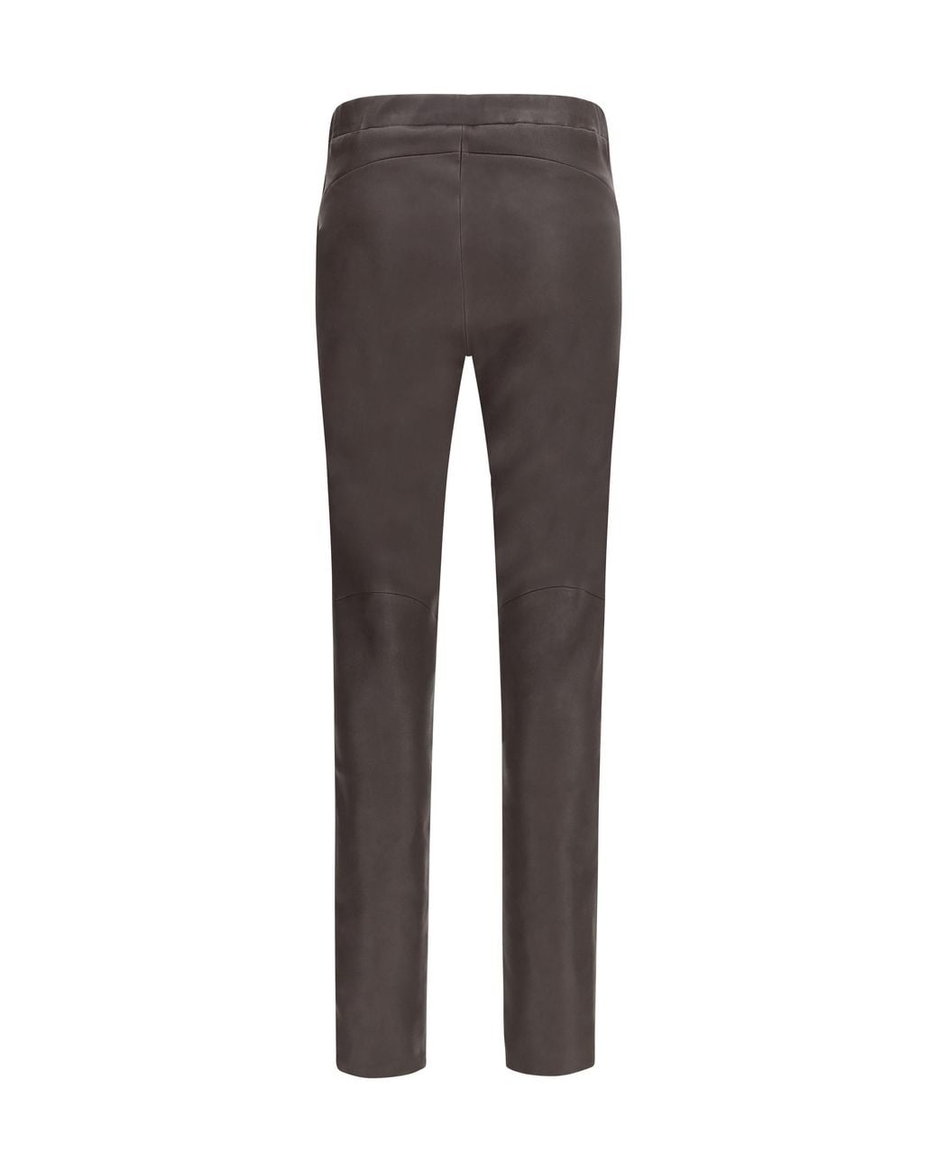 Arma Gray Roche Stretch-Leather Pants Lamb Ovis Aries Trousers