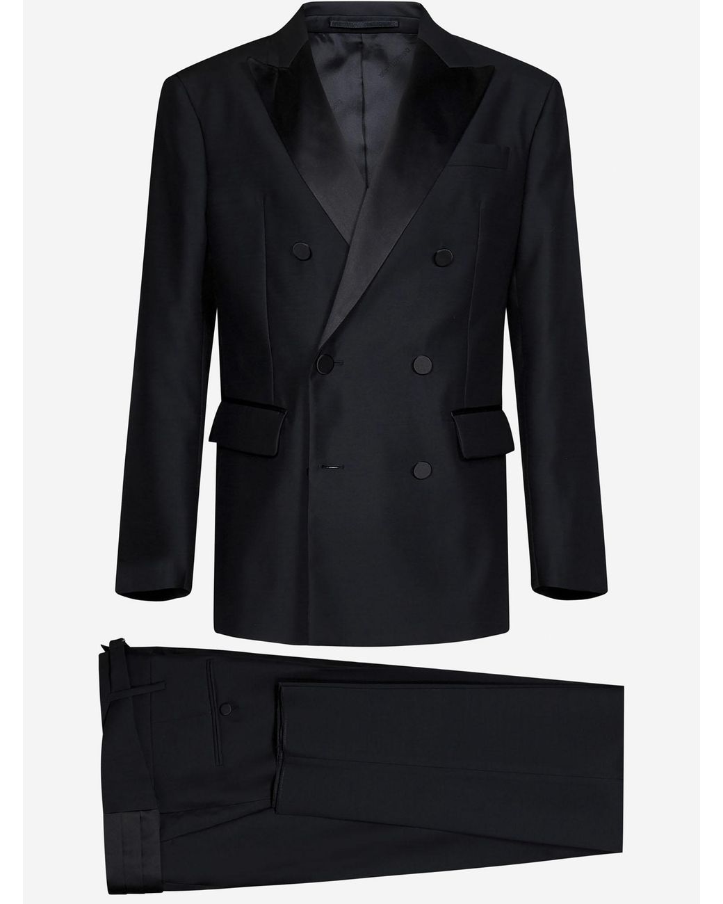 DSquared² Black Suit Chicago Virgin Wool Suits for men