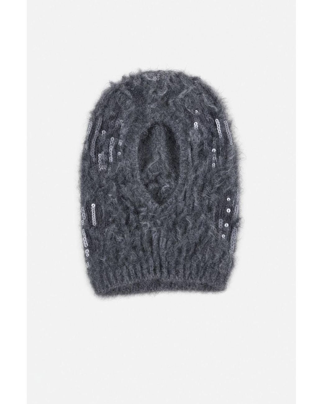Brunello Cucinelli Blue Dark Wool Knit Hat