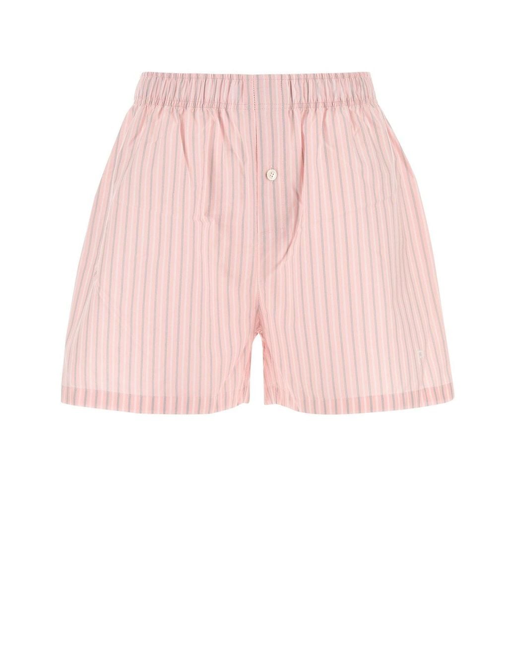Philosophy Di Lorenzo Serafini Pink Philosophy Di Lorenzo Serafini Striped Cotton Shorts