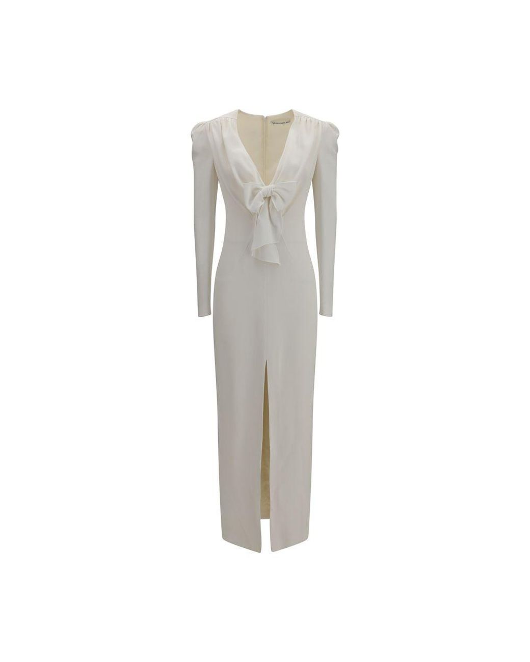Alessandra Rich Gray Viscose Cocktail Dress