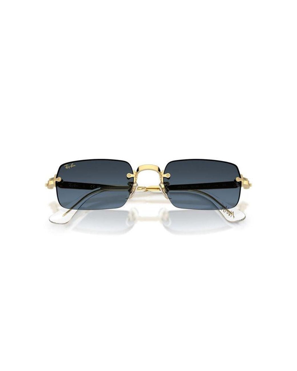 Ray-Ban Blue Ray-Ban 0Rb3928 Square-Frame Metal Sunglasses