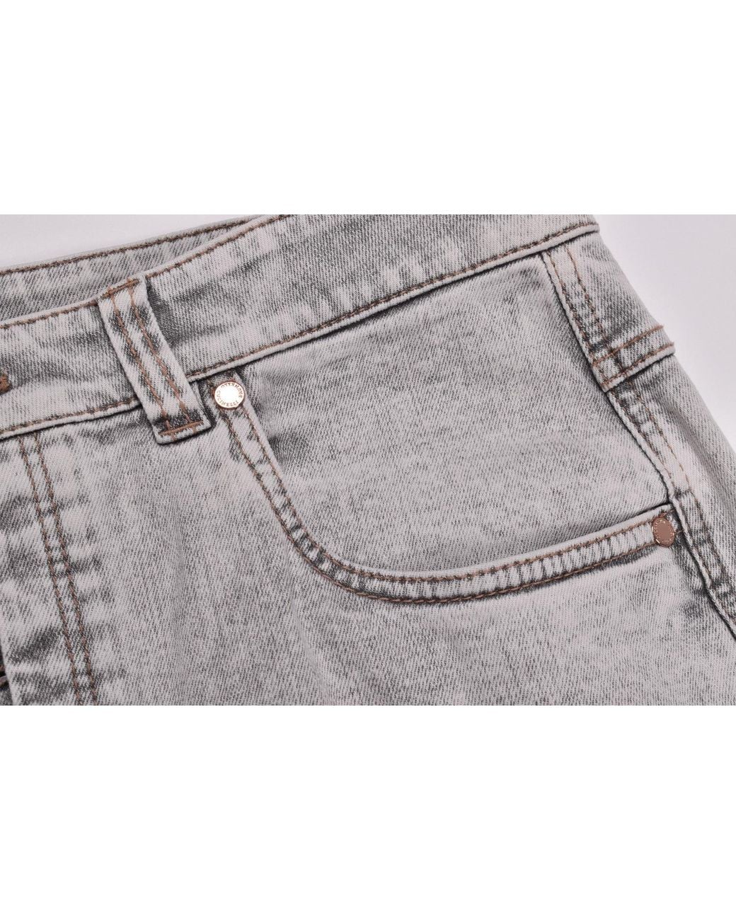 Brunello Cucinelli Multicolor Light Denim Trousers