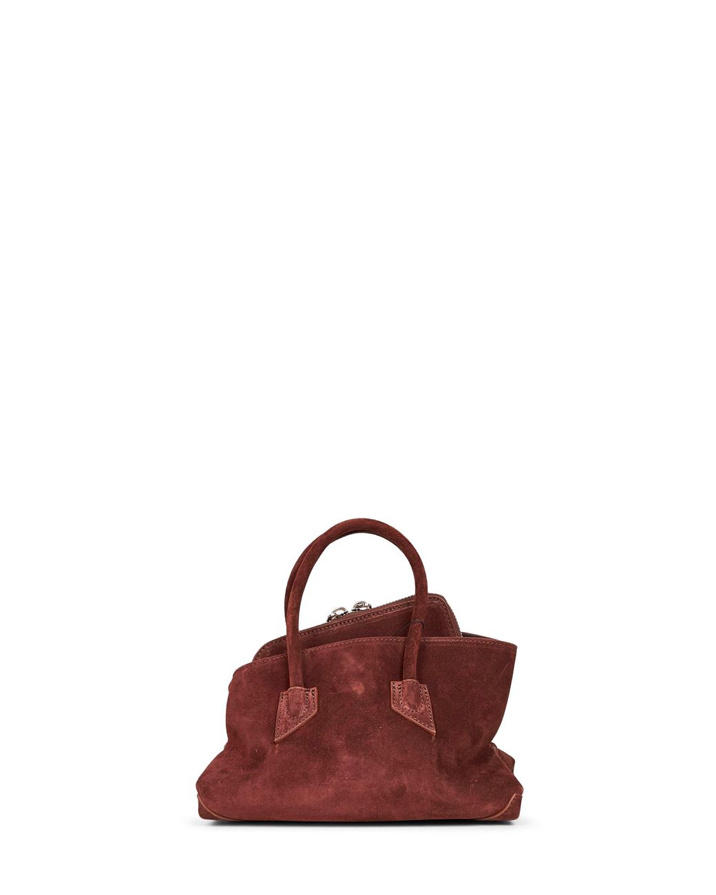 The Attico Brown Light Chocolate "La Passeggiata Mini" Top Handle Bag