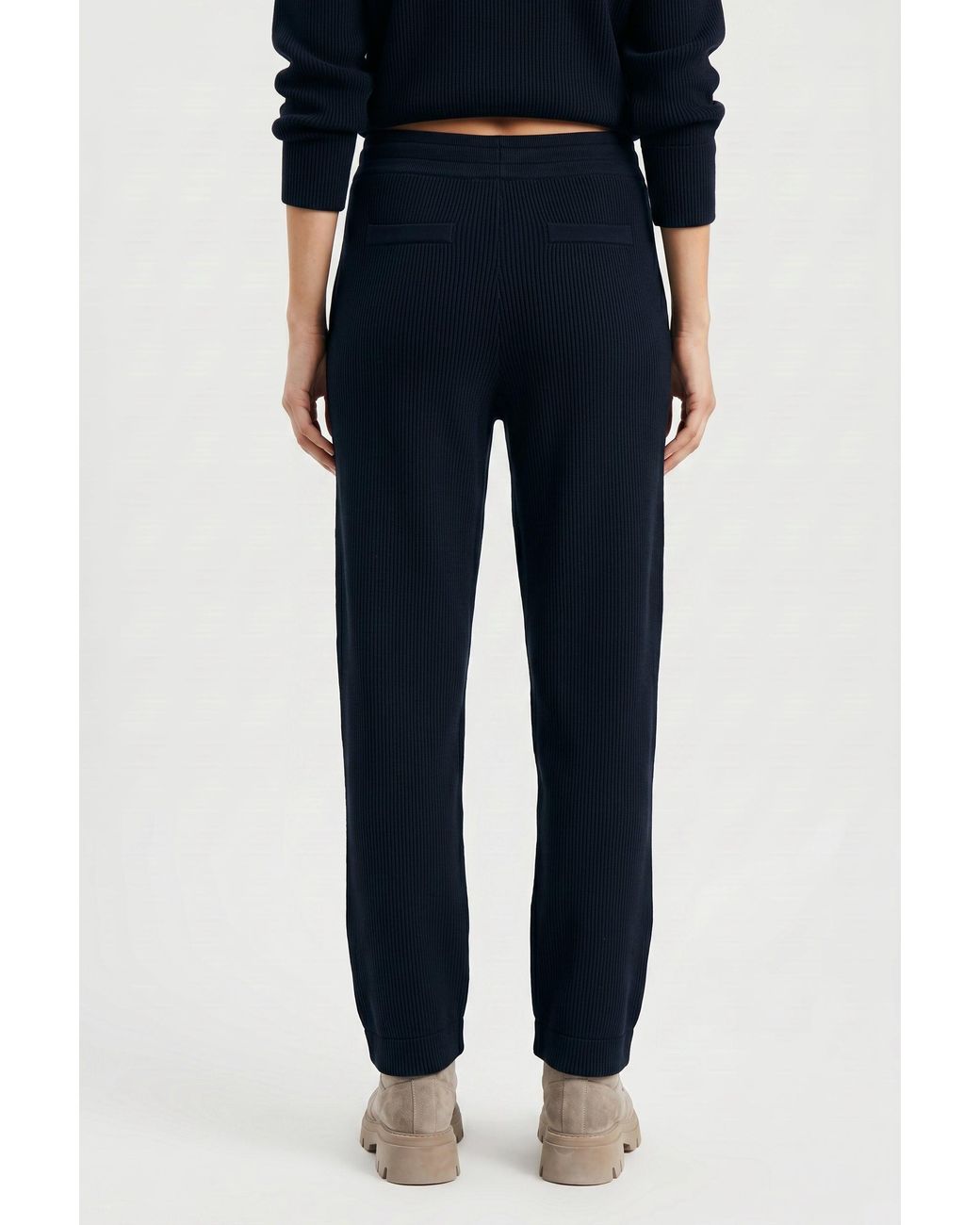 Brunello Cucinelli Blue Relaxed Cotton Trousers