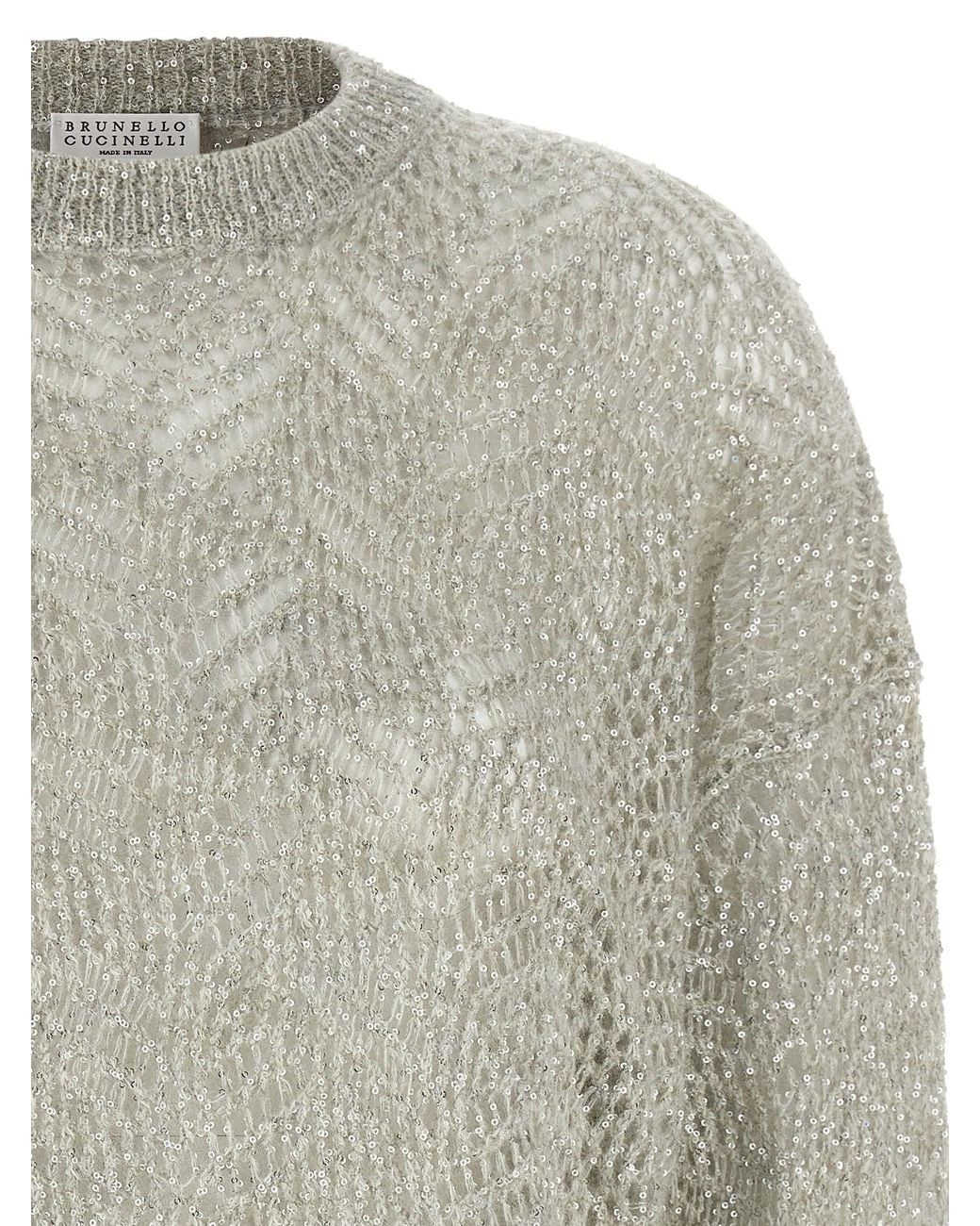 Brunello Cucinelli Gray Sweater