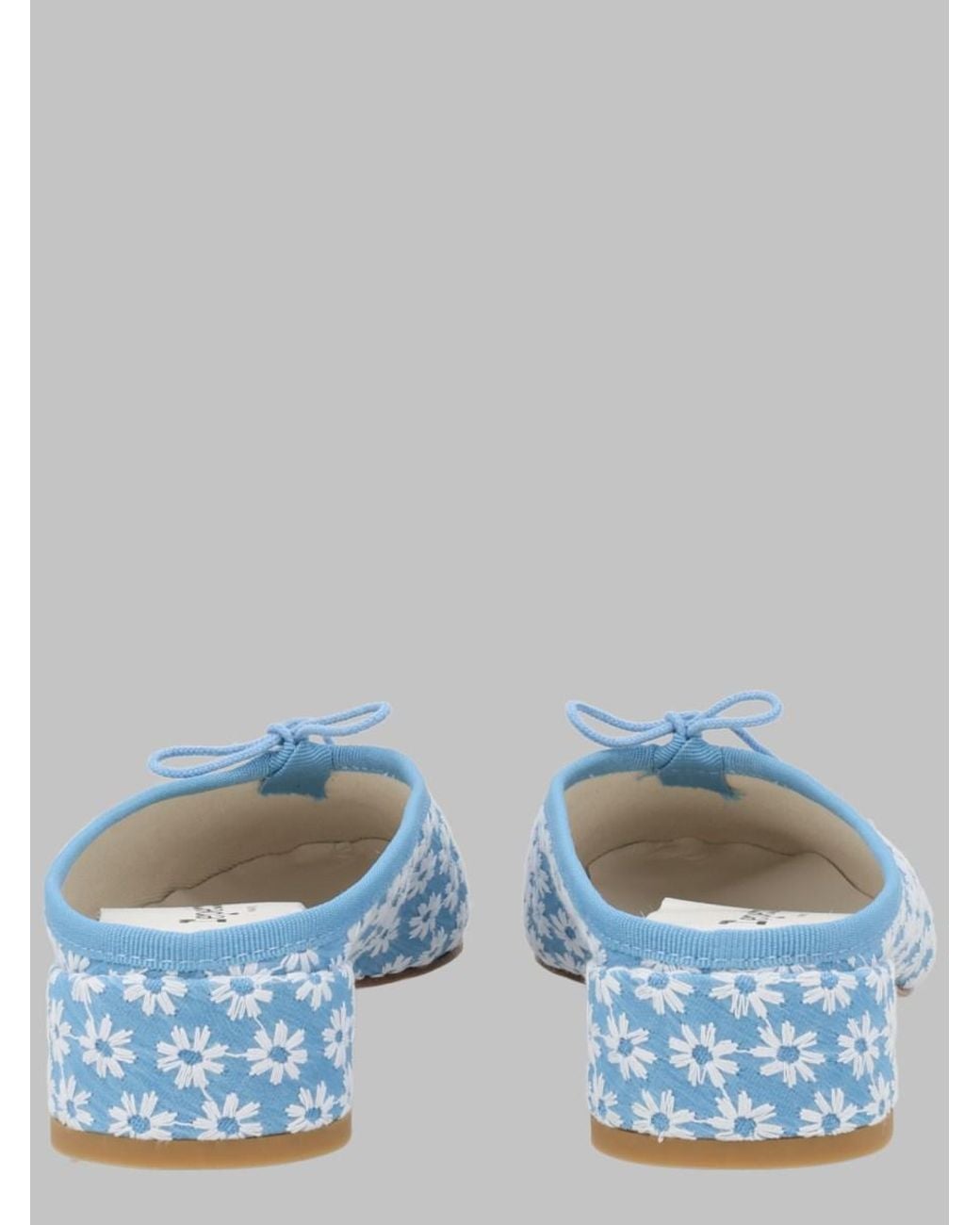 Repetto Blue Mule Camille Cotton