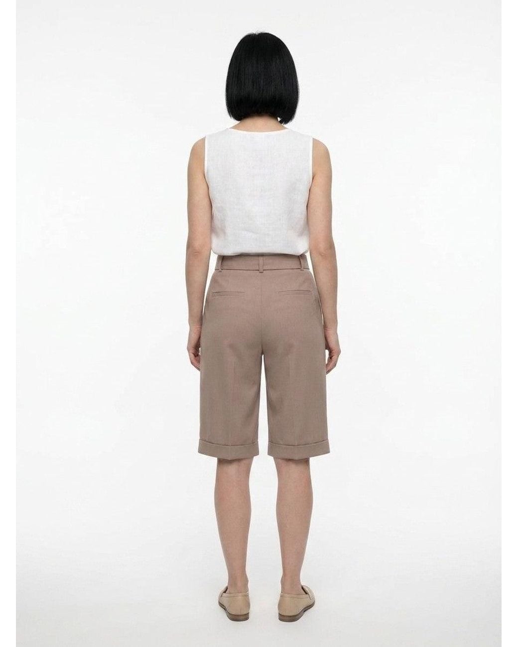 Dolce & Gabbana Natural Dolce & Gabbana Virgin Wool Bermuda Shorts — Taupe