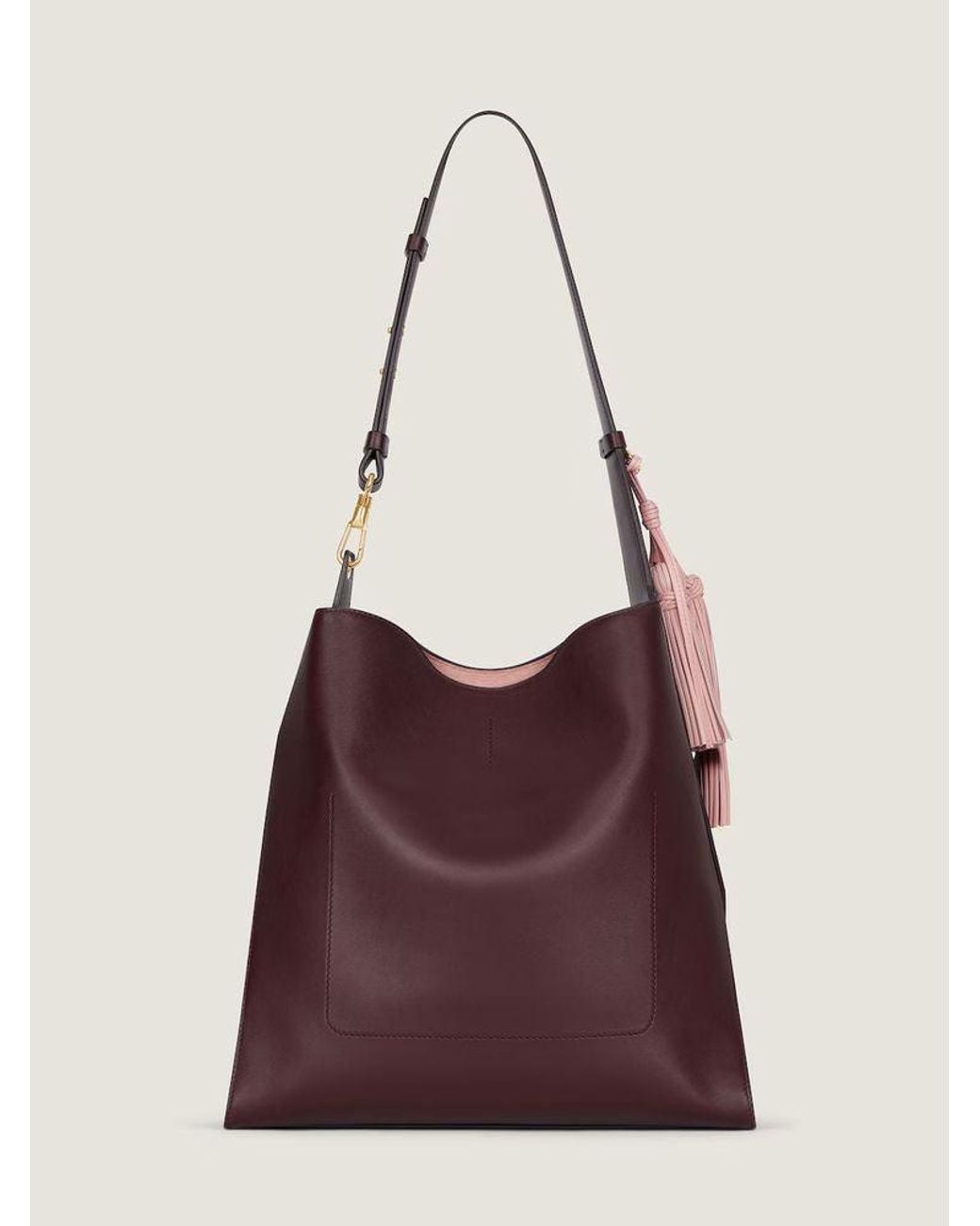 Givenchy Purple Givenchy Veal Leather Shoulder Bag