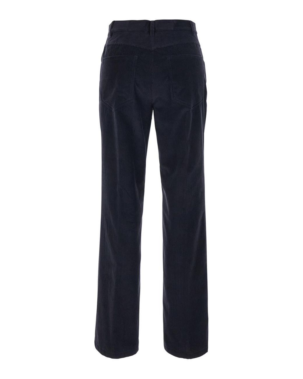 Semicouture Blue Corduroy Trousers