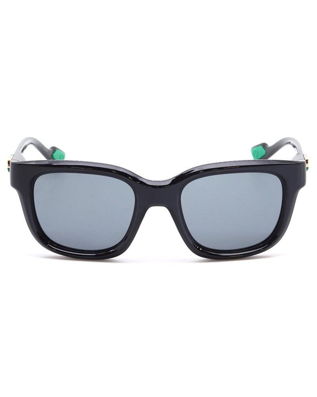 Gucci Blue Sunglasses Square Full Rim, Shiny Frame And Gradient Mirror Lens Gg1621S001
