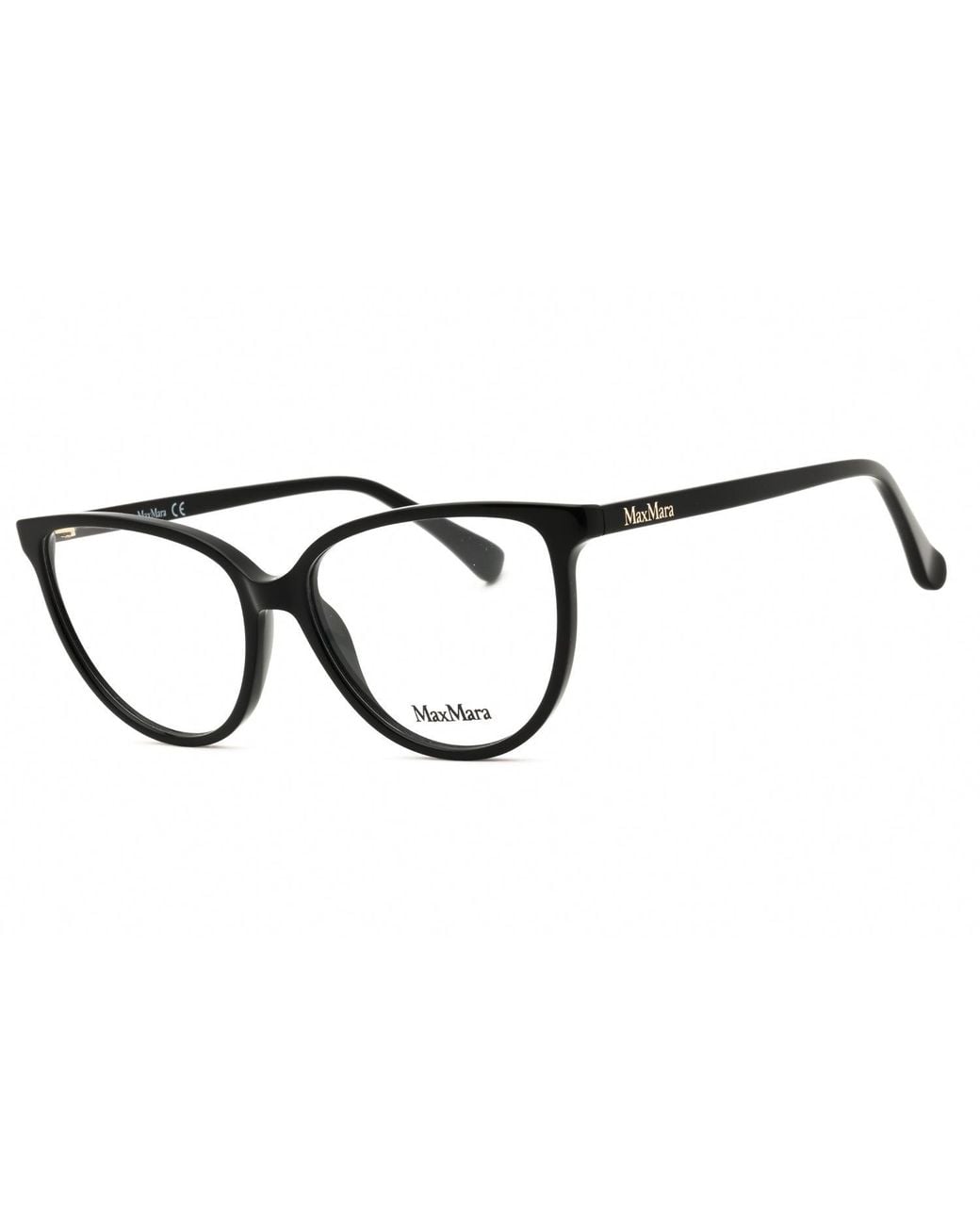 Max Mara Black Max Mara Mm5055 Acetate Cat-Eye Eyeglasses