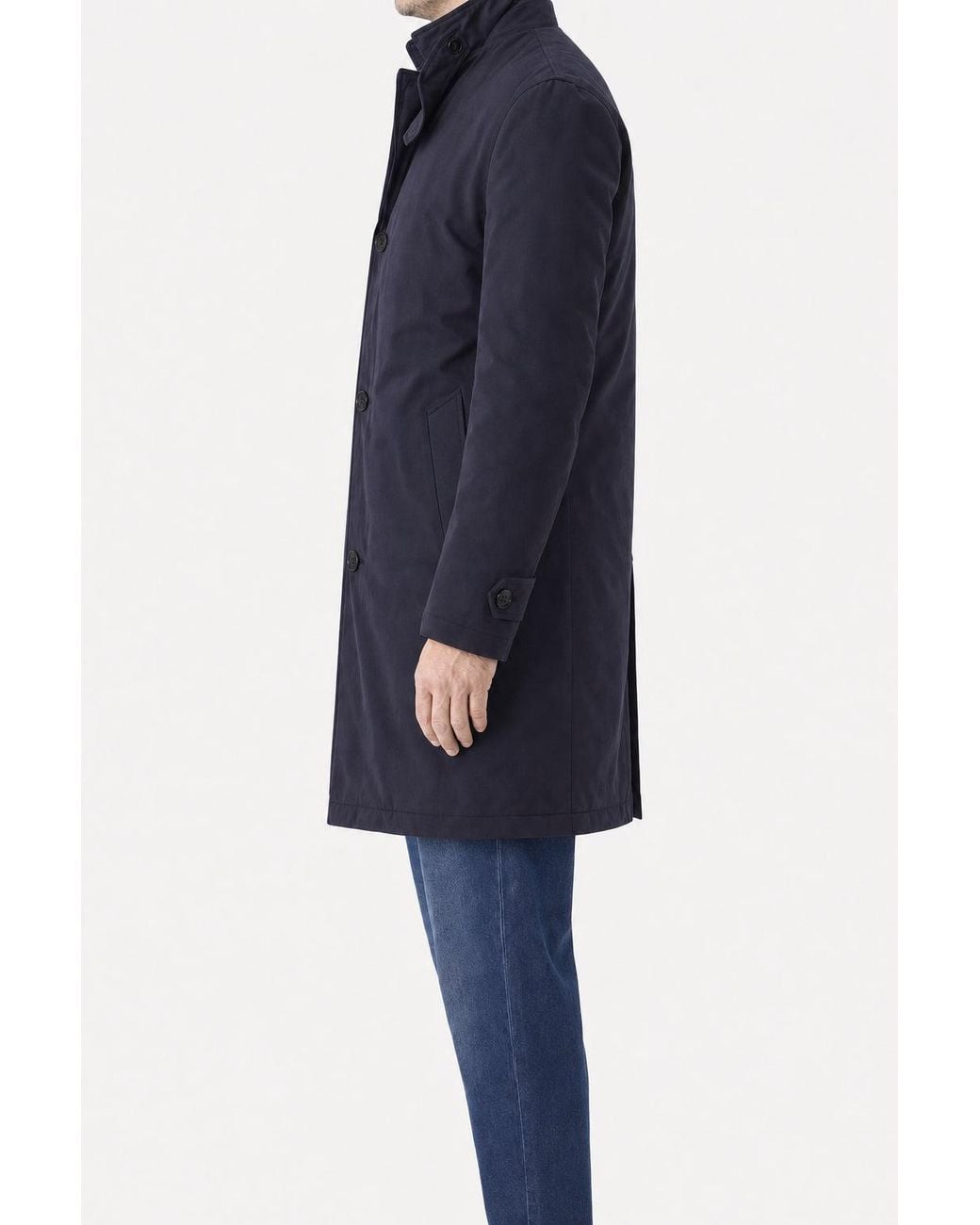 Brunello Cucinelli Blue Dark Cotton Jacket Clothing for men