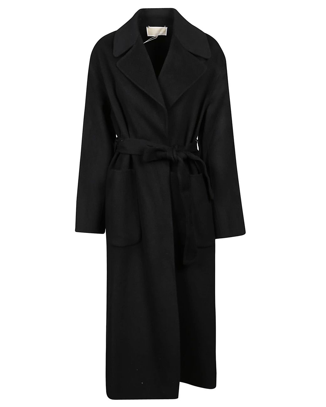 Michael Kors Double Face Robe Coat in Black | Lyst