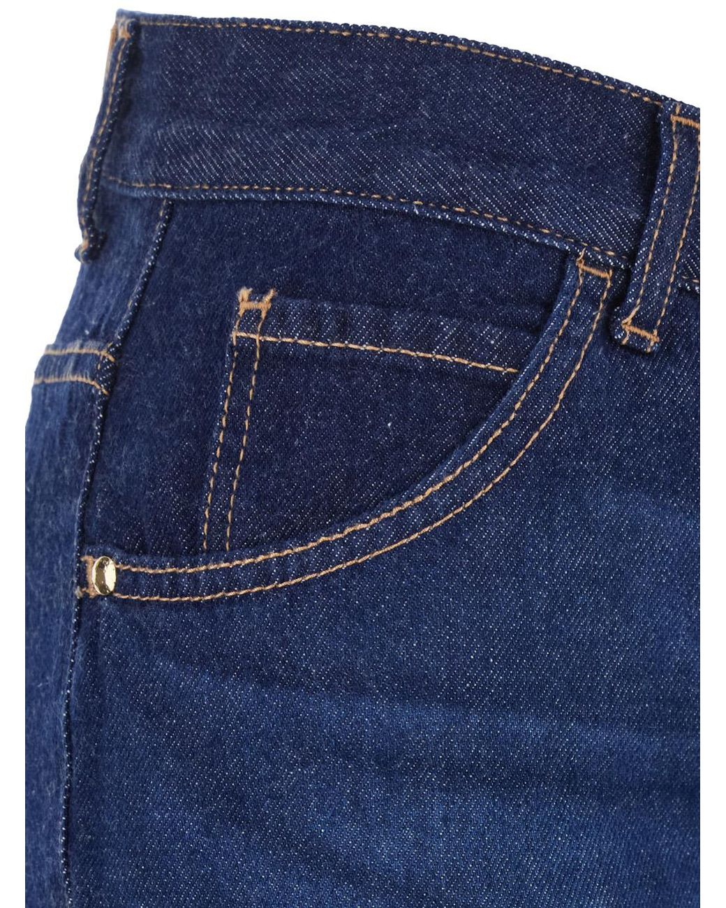 ..,merci Blue Jeans Margot High-Waisted Cotton