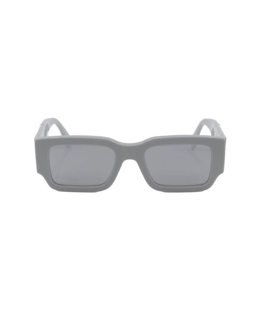 Fendi Gray Sunglasses Square Full Rim, Light Frame And Mirror Lens Fe40131I20C for men