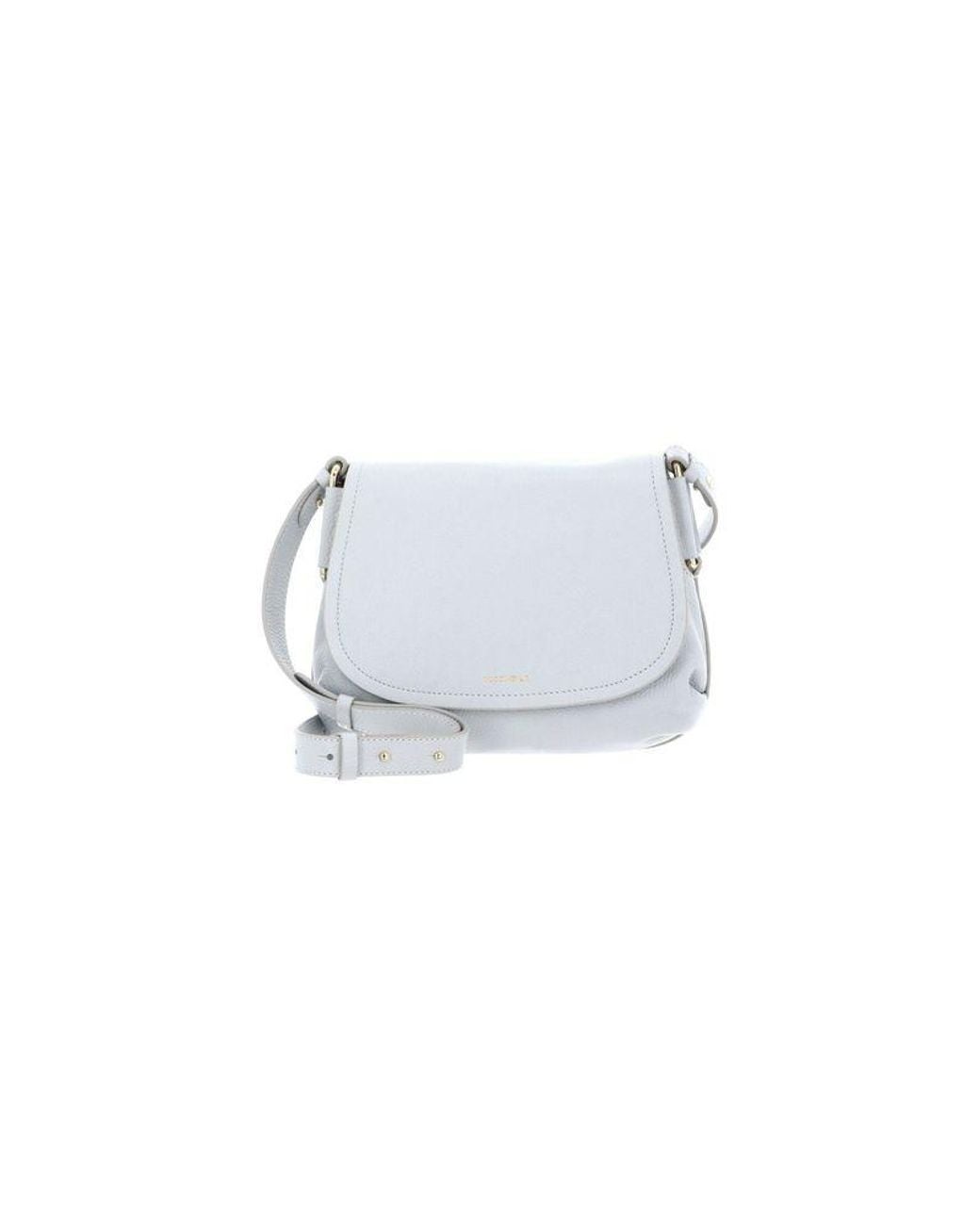 Coccinelle White Crossbody Bag Cowhide Leather