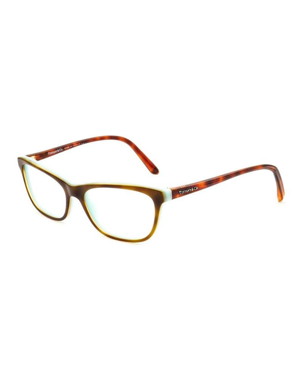 Tiffany & Co Brown Eyeglasses Cat Eye Full Rim, Havana- Frame And Clear Demo Lens Tf20788164 Sunglasses