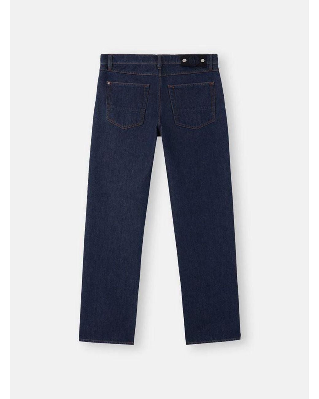 Stone Island Blue Stone Island Five-Pocket Denim Jeans for men