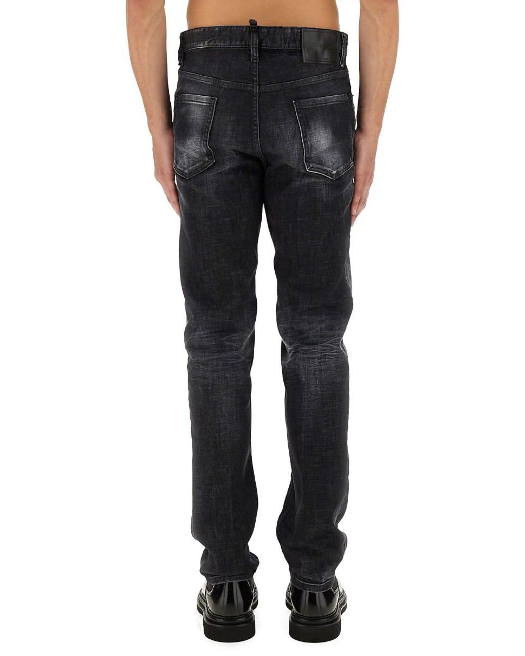 DSquared² Black 642" Jeans for men