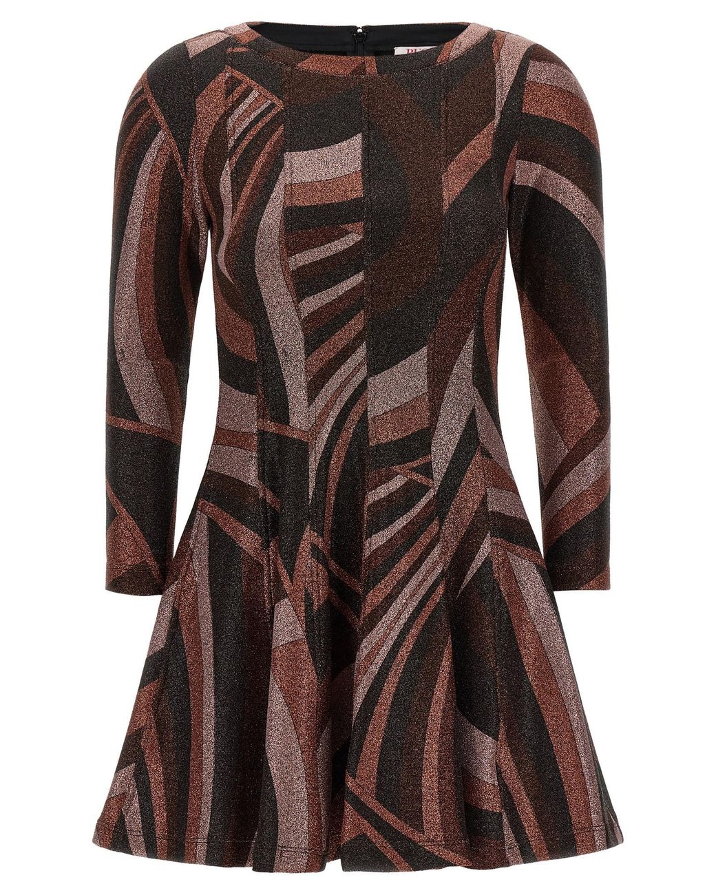 Emilio Pucci Brown Polyamide Short Dress